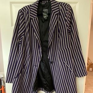 Torrid Purple Stripes Jacket